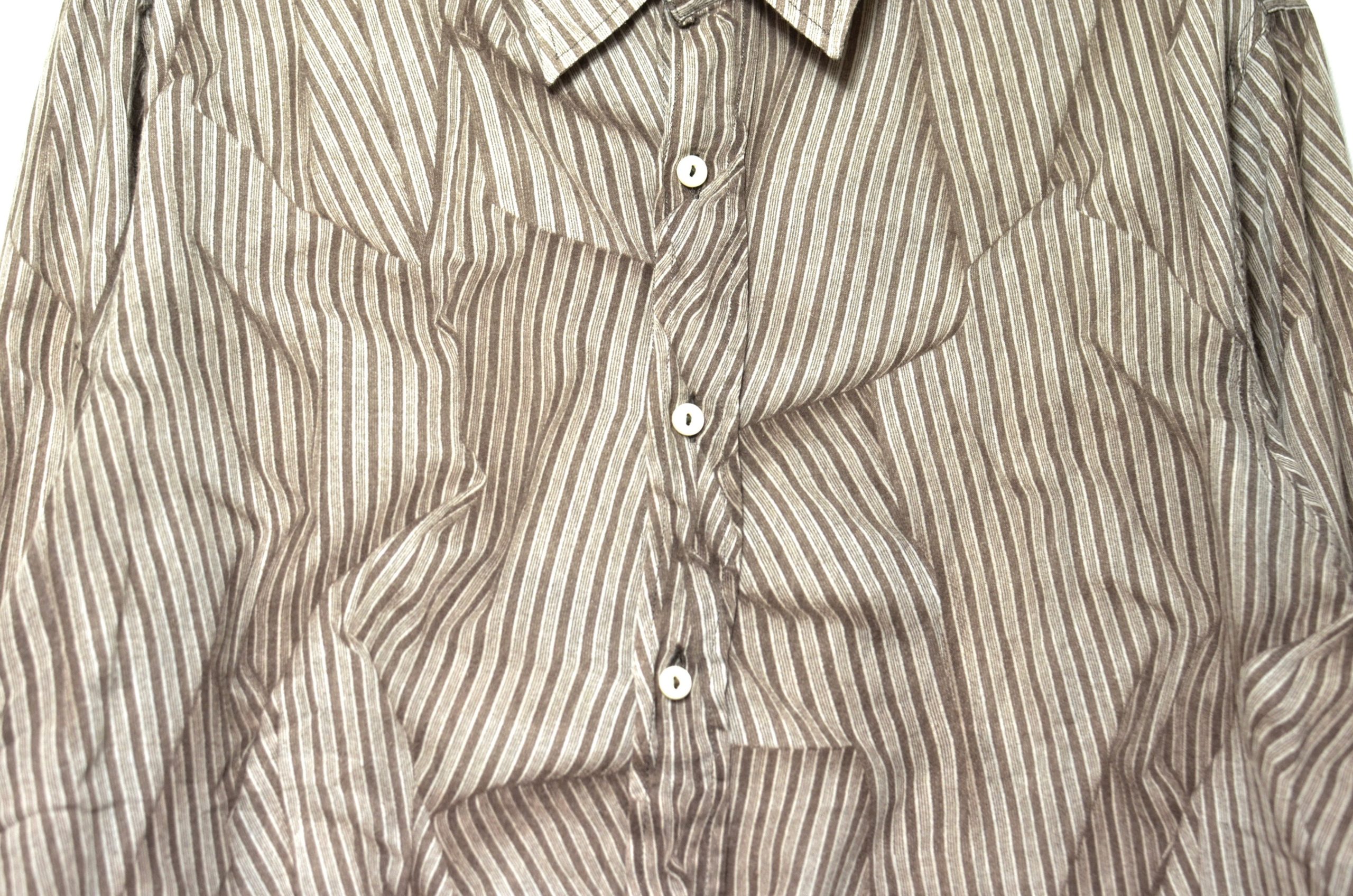 camicia di lino a righe